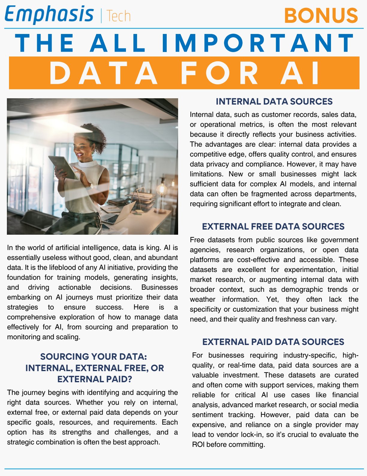 The All Important Data for AI